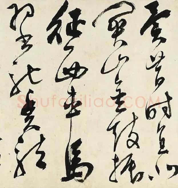 陈淳草书《书秋兴诗》卷_19