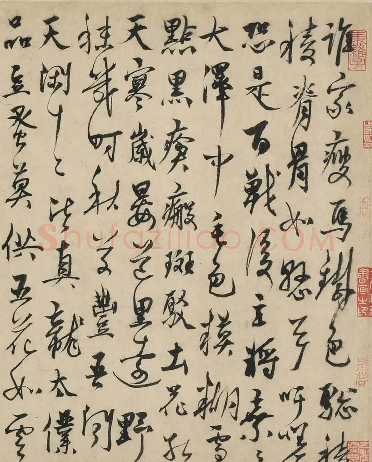 元代杨维桢书法题龚开骏骨图 | 书法名家作品欣赏