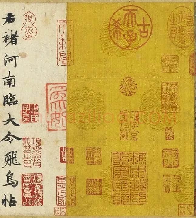 传褚遂良《临王献之飞鸟帖》卷_05