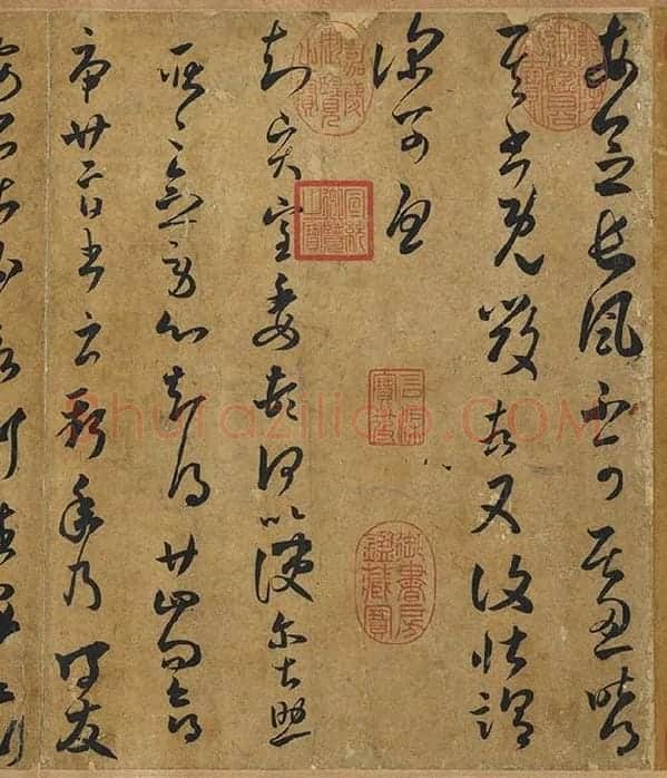 褚遂良《摹王羲之长风帖》_13