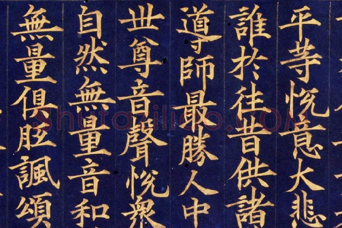 楷书金字大藏经《大宝积经卷》高清大图局部 (5)