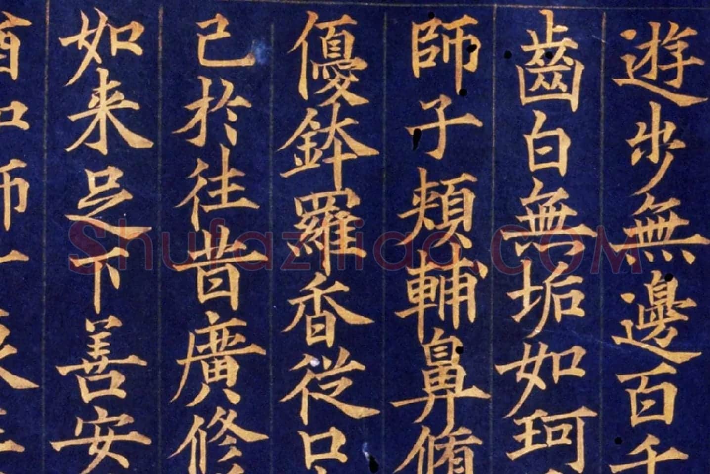 楷书金字大藏经《大宝积经卷》高清大图局部 (8)