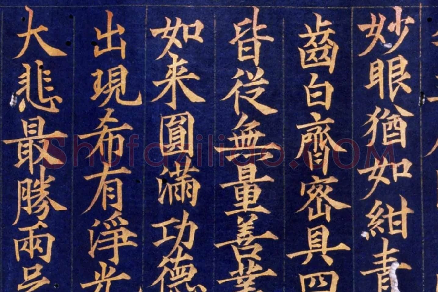 楷书金字大藏经《大宝积经卷》高清大图局部 (10)