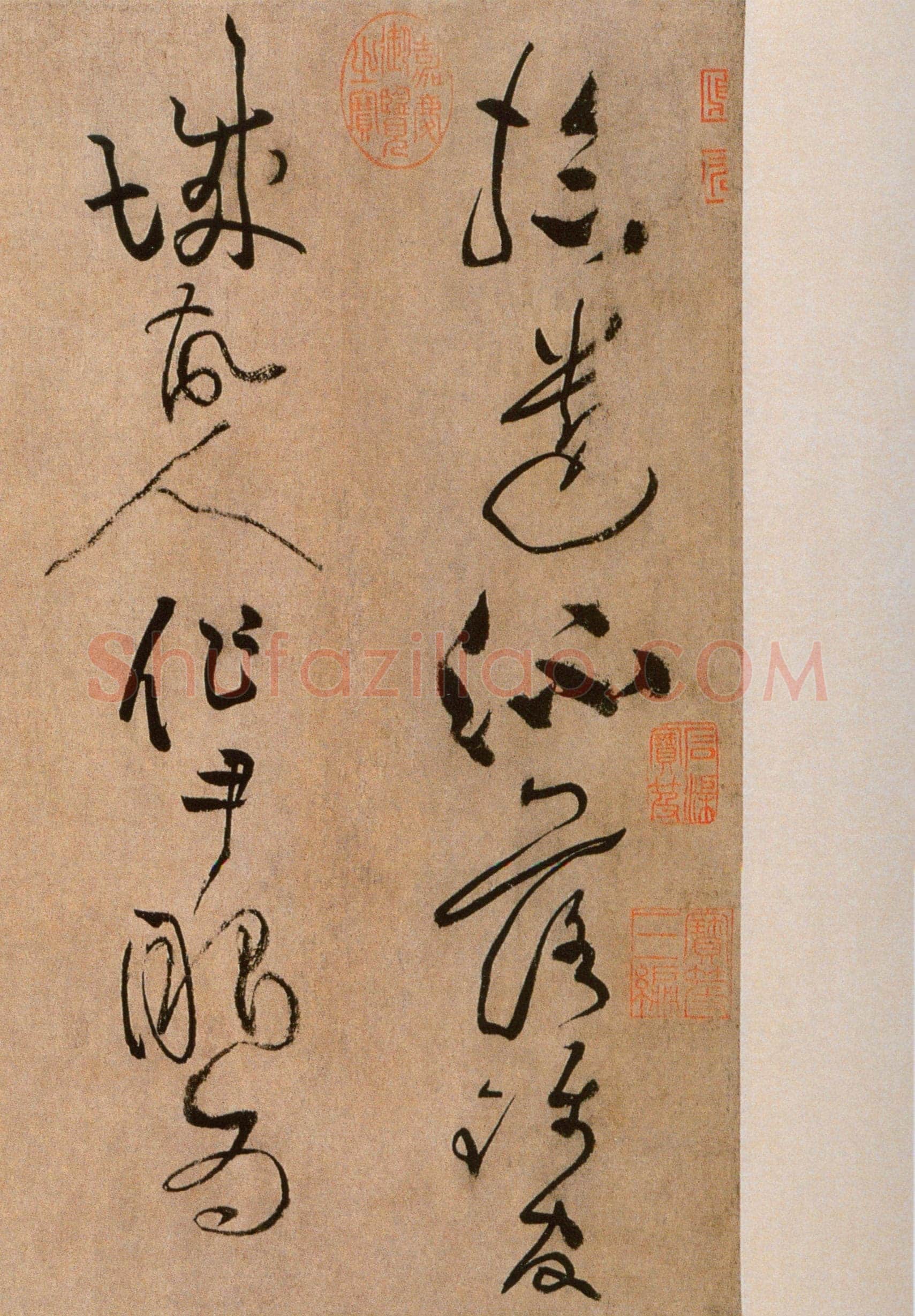 黄庭坚《浣花溪图引卷》纸本草书，35.5×391.4cm 北京故宫博物院藏