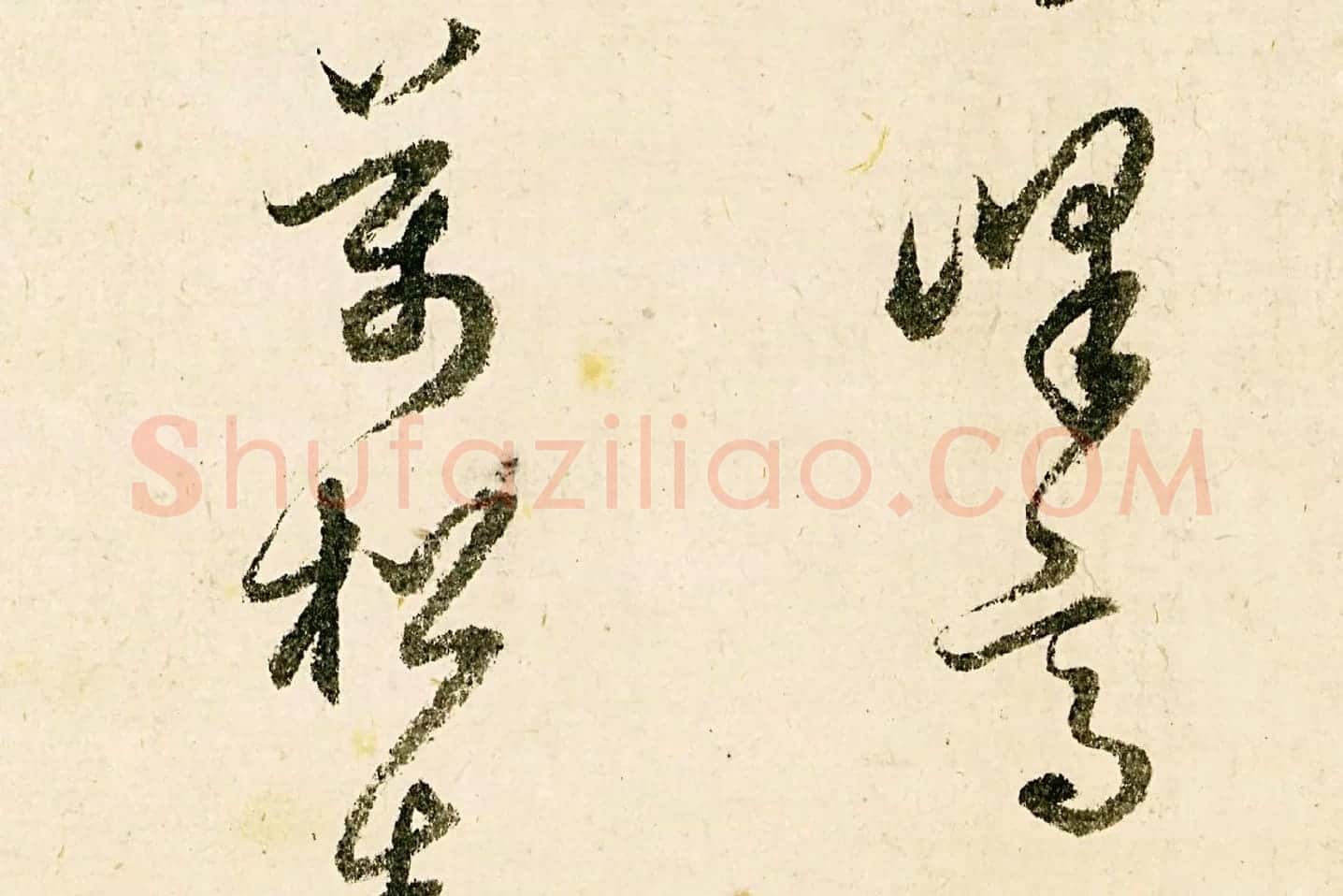 释守仁草书书法《题跋太白山图卷》局部 (1)