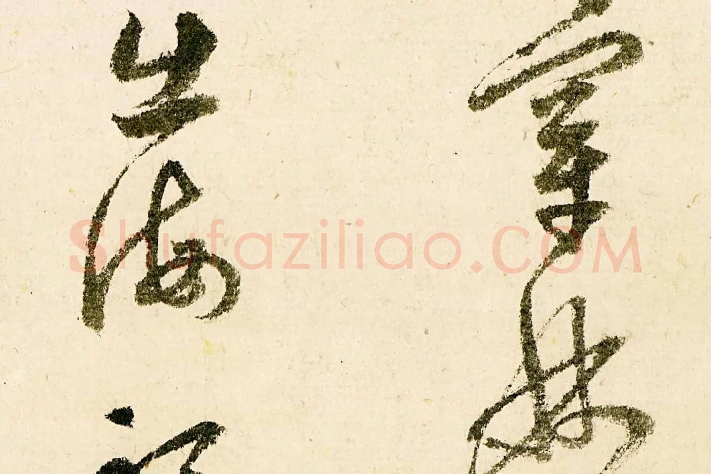 释守仁草书书法《题跋太白山图卷》局部 (3)