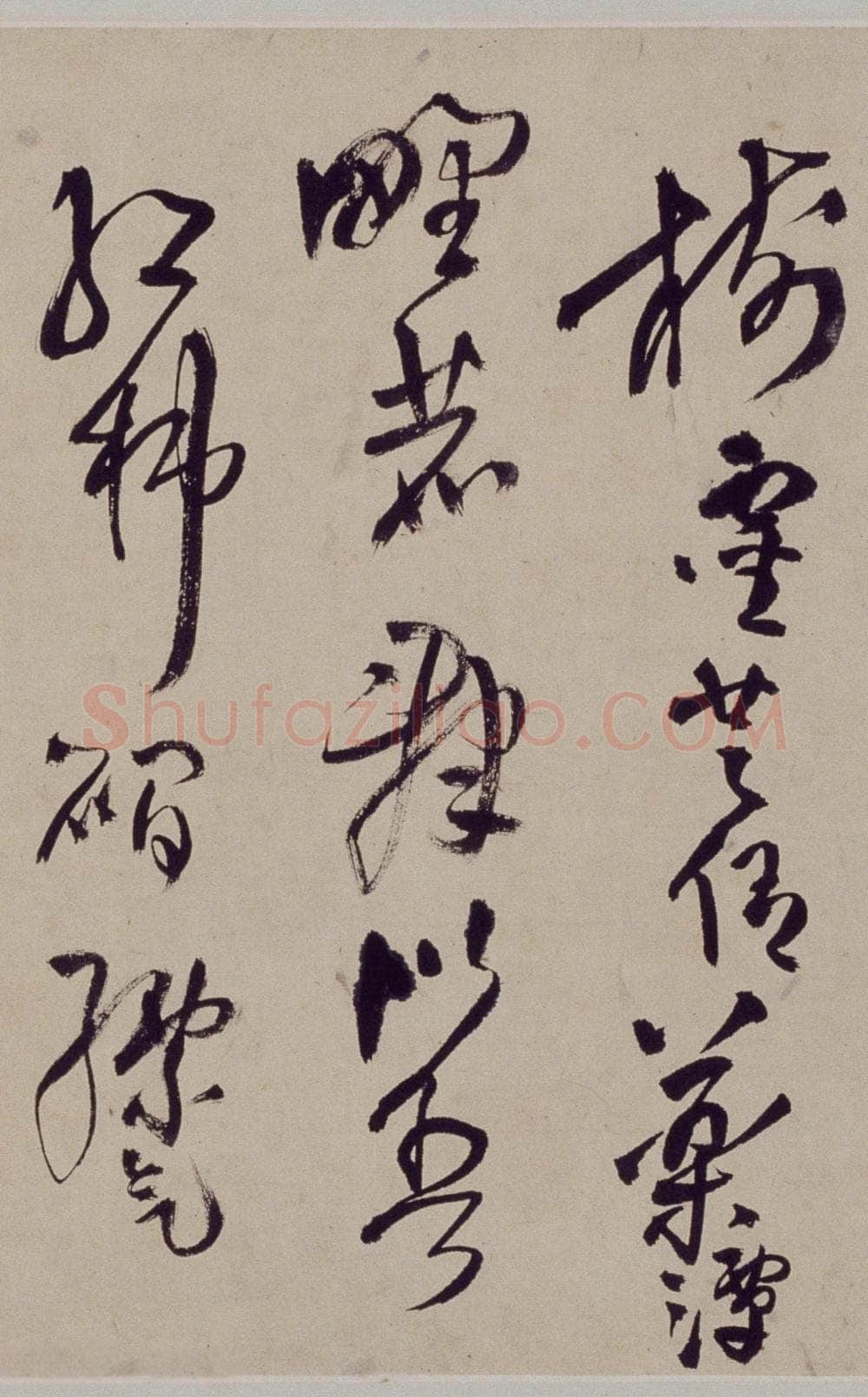 王铎《行草书自作五律五首诗卷》清顺治三年(丙戌1646年)北京故宫博物院藏