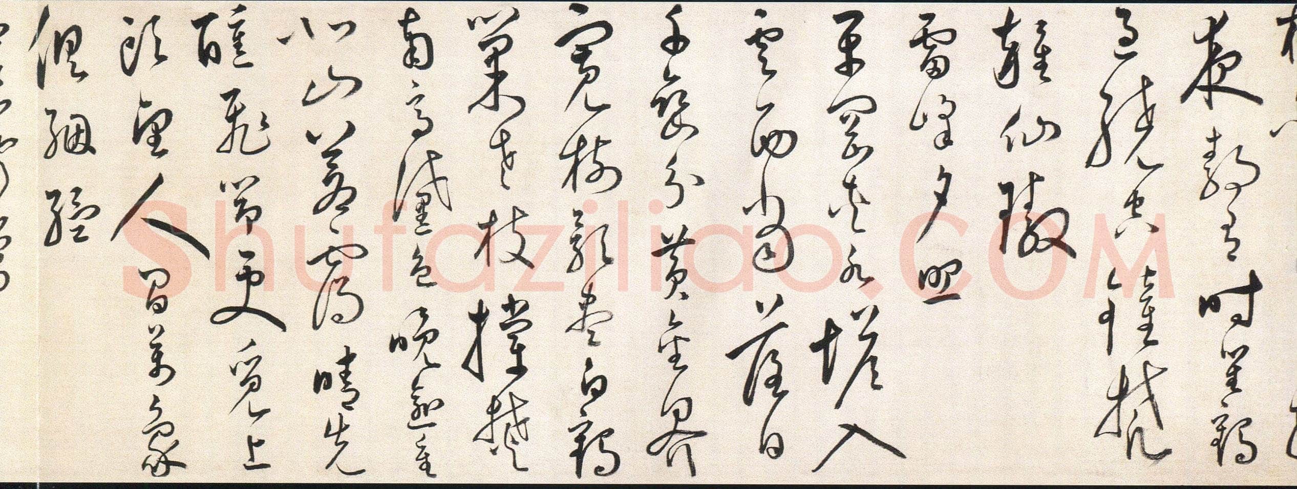 汤焕《草书西湖十景诗卷》纸本草书 22.5×474cm 浙江省博物馆藏