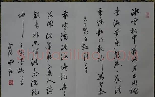 南京刘开强书法册页《梅詠》 | 书法作品精选