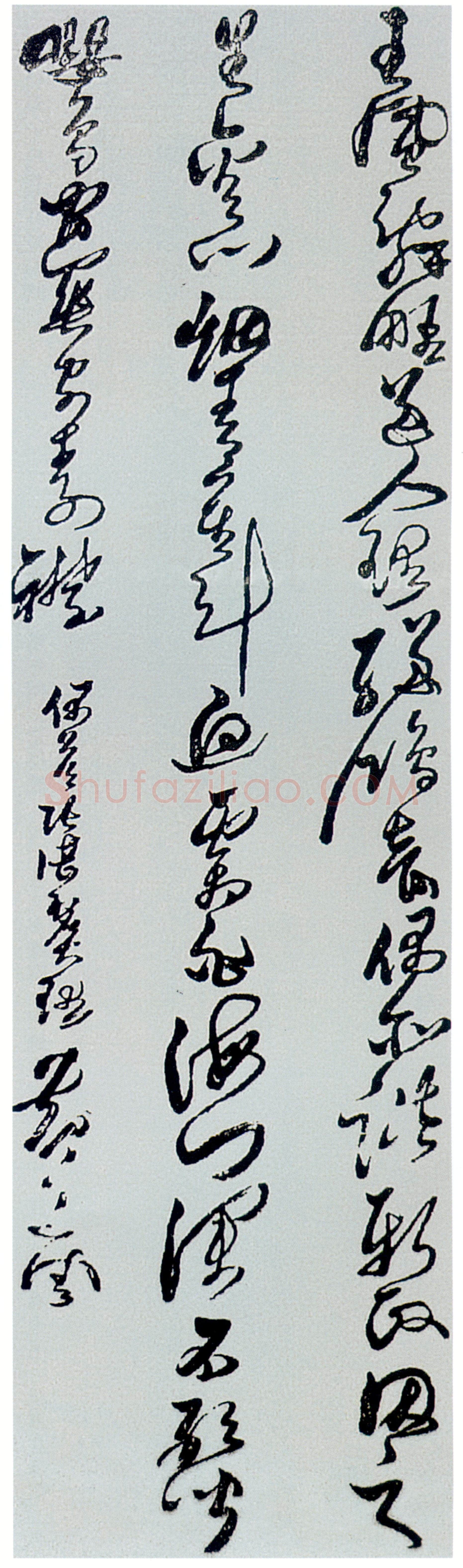 黄道周《偶答张湛虚大理诗轴》纸本 行书 244×71cm 首都博物馆藏