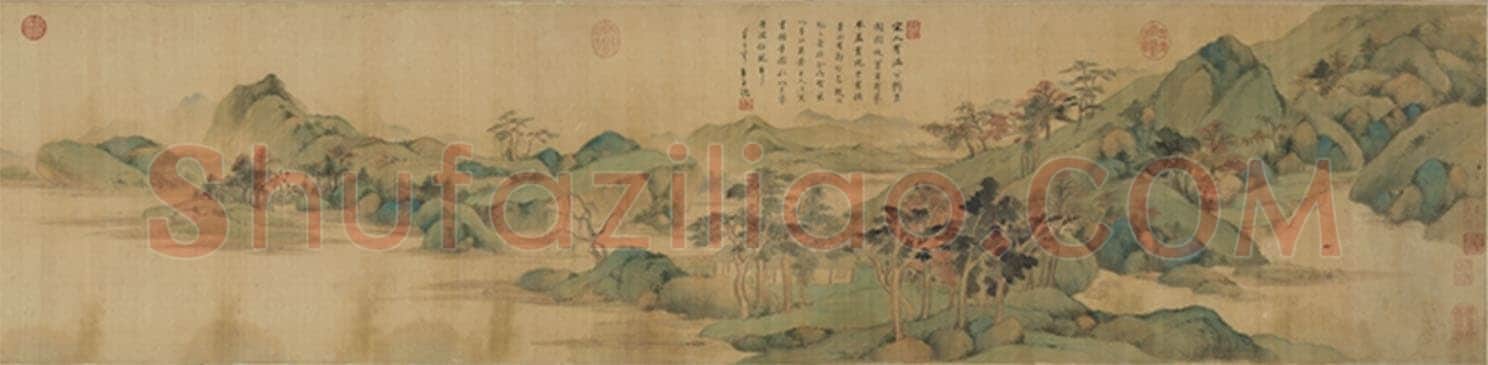 董其昌(手卷)《昼锦堂图记卷》绢本行书 41×1312cm 吉林省博物院藏