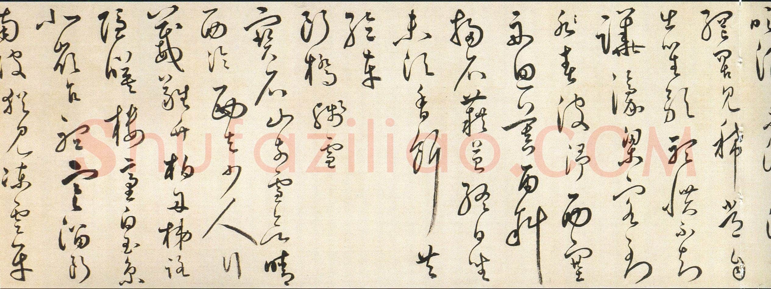 汤焕《草书西湖十景诗卷》纸本草书 22.5×474cm 浙江省博物馆藏