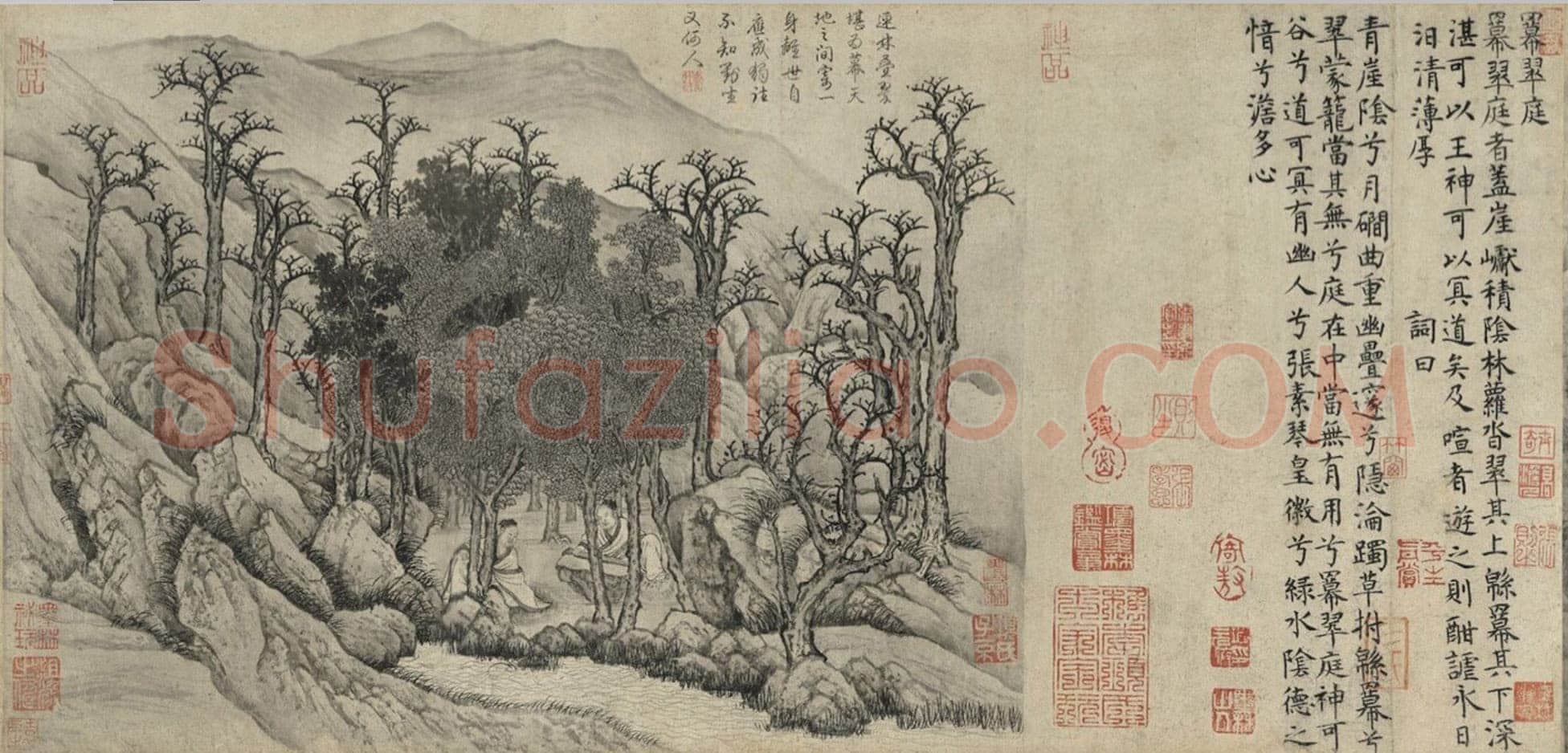 卢鸿《草堂十志图卷》