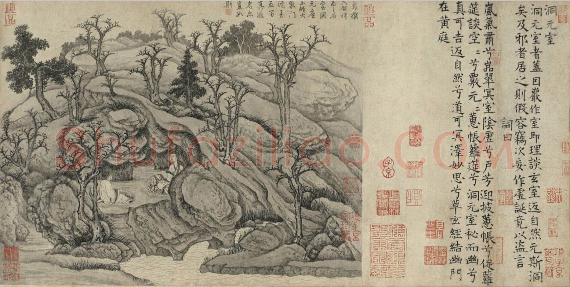 卢鸿《草堂十志图卷》