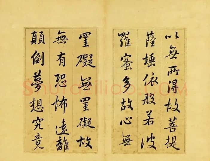 清朝刑部尚书张照行书欣赏《心经册》 | 心经书法作品