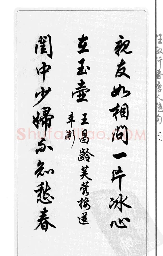 任政行书作品欣赏《唐人绝句选钞》 | 软笔行书字帖