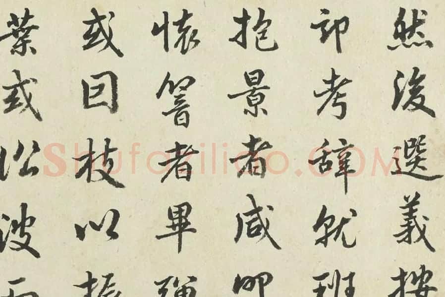 金士松行书《临赵孟頫书文赋》局部 (1)
