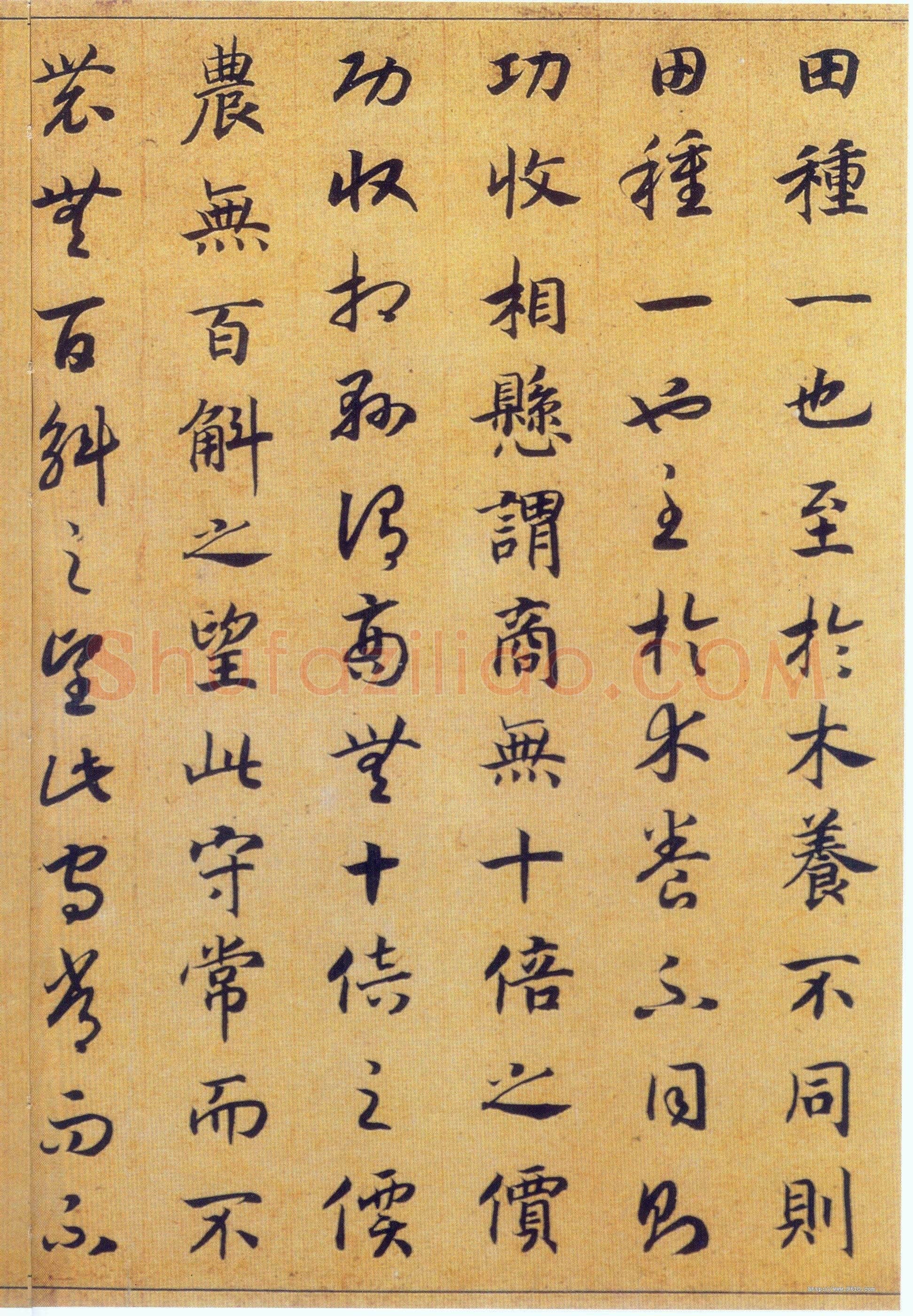 赵构《真草书养生论卷》纸本 23.5×602.8cm 上海博物馆藏