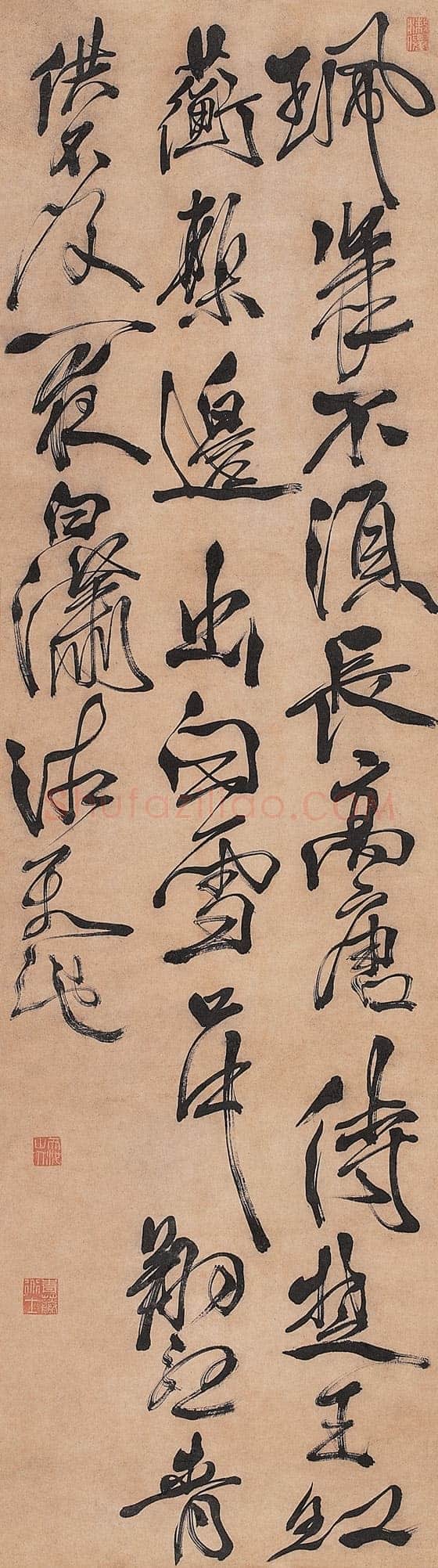 徐渭《行草立轴》纸本 123×35cm