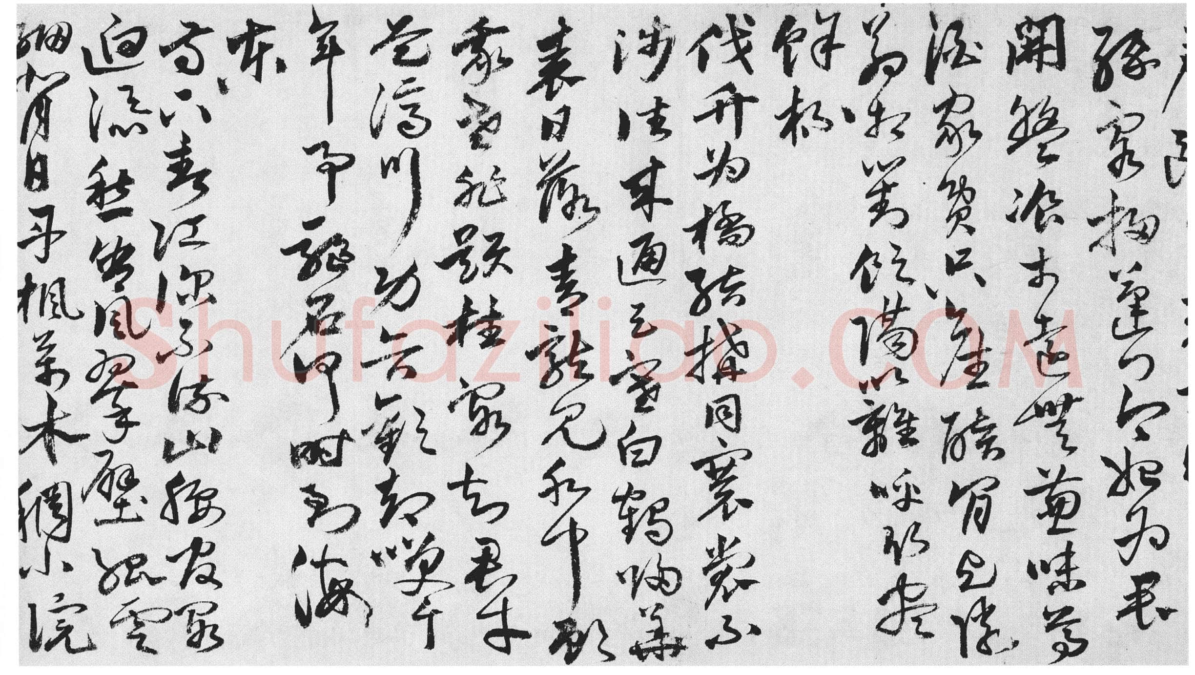唐顺之《行草书杜甫诗卷》纸本草书 32×992cm 嘉靖甲寅(1554年)上海博物馆藏