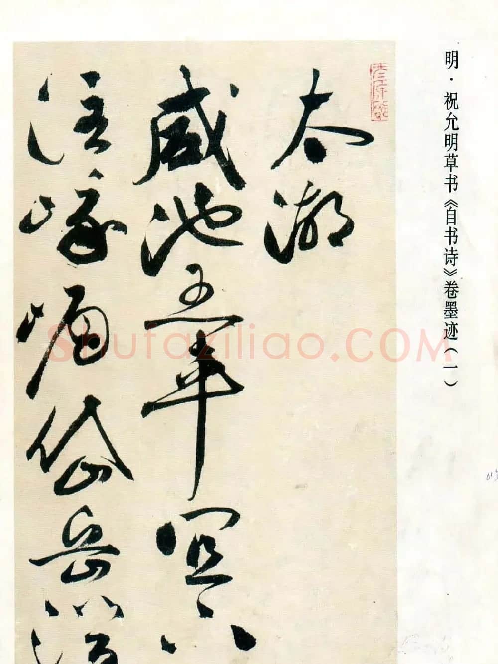 祝允明草书墨迹欣赏《自书诗卷》 | 名家书法作品赏析