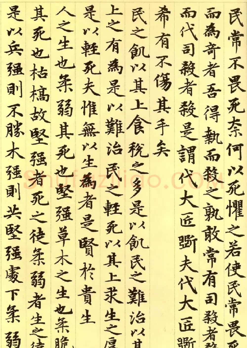 赵孟頫63岁小楷《老子道德经》 | 书法名家作品欣赏