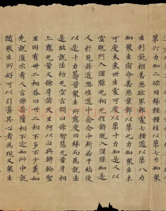敦煌书法欣赏《摩诃衍经卷第八十八》残卷 | 敦煌写经精选
