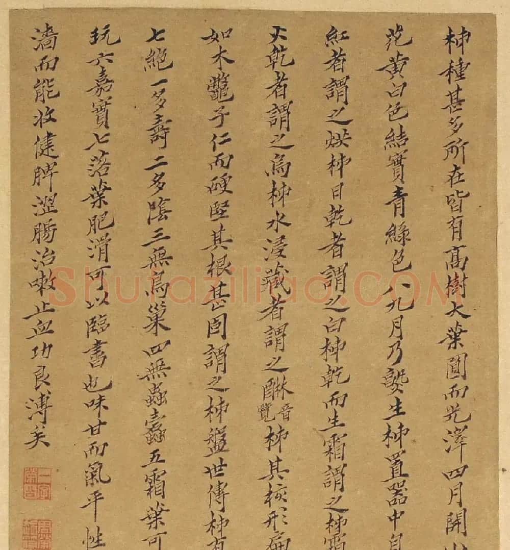 周淑禧、周淑祜两姐妹小楷《本草图》四条屏 | 传世书法作品精选