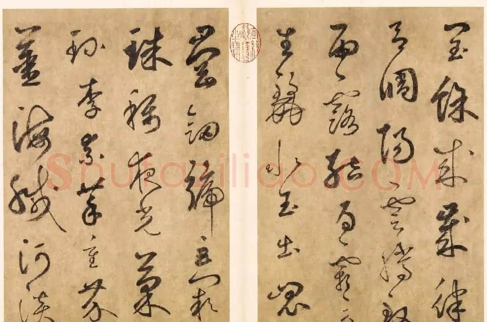 元代边武草书千字文册页三十七开 | 毛笔书法作品
