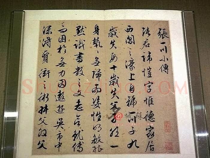 文徵明90岁行书《张一川小传》 | 名家书法作品赏析