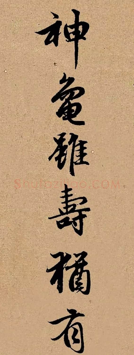 手机字帖：赵孟頫行书集字《龟虽寿》 | 书法作品欣赏
