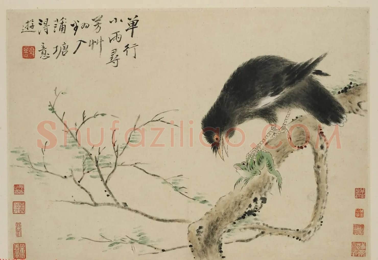 华喦绘画作品《新罗山人花鸟册》美国弗利尔美术馆藏 | 传世书法作品赏析
