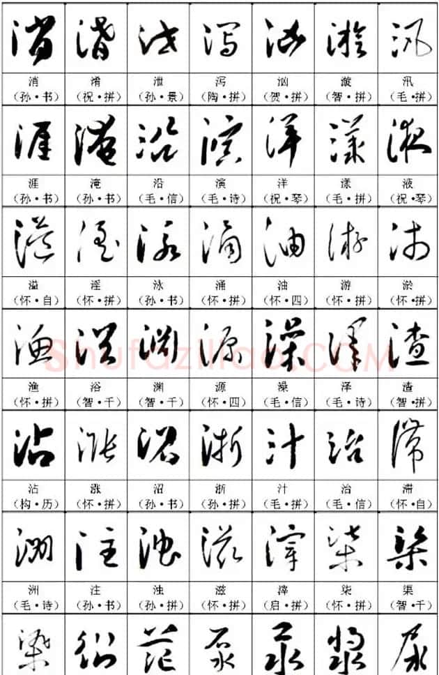 书法教材《名帖名家草书字帖范字》 | 毛笔草书字帖