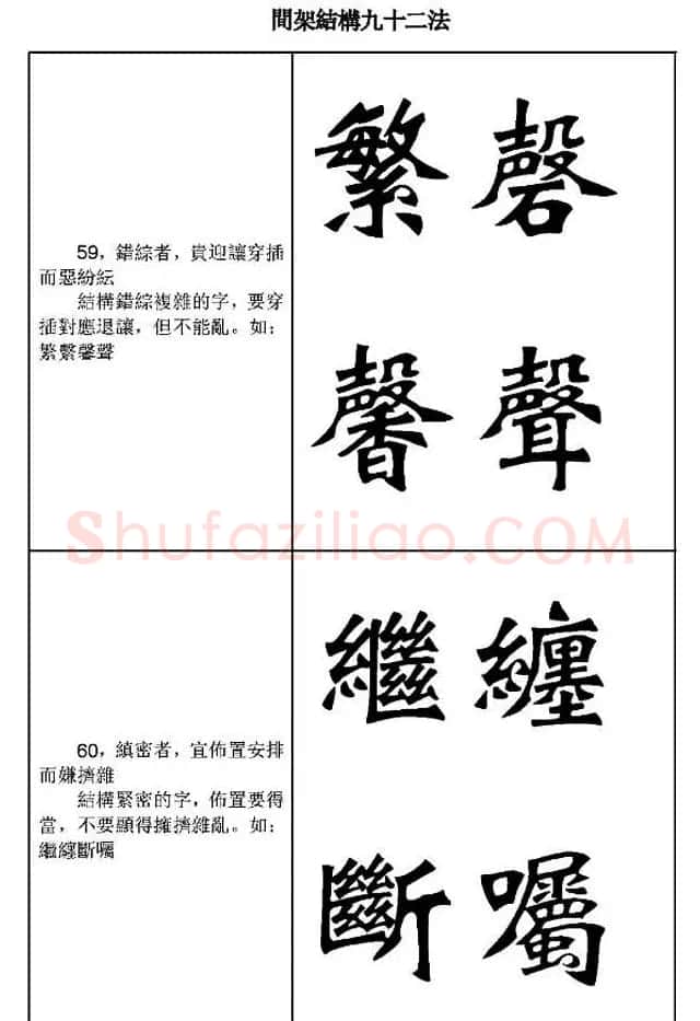 魏楷字帖《魏碑间架结构九十二法》 | 毛笔楷书字帖