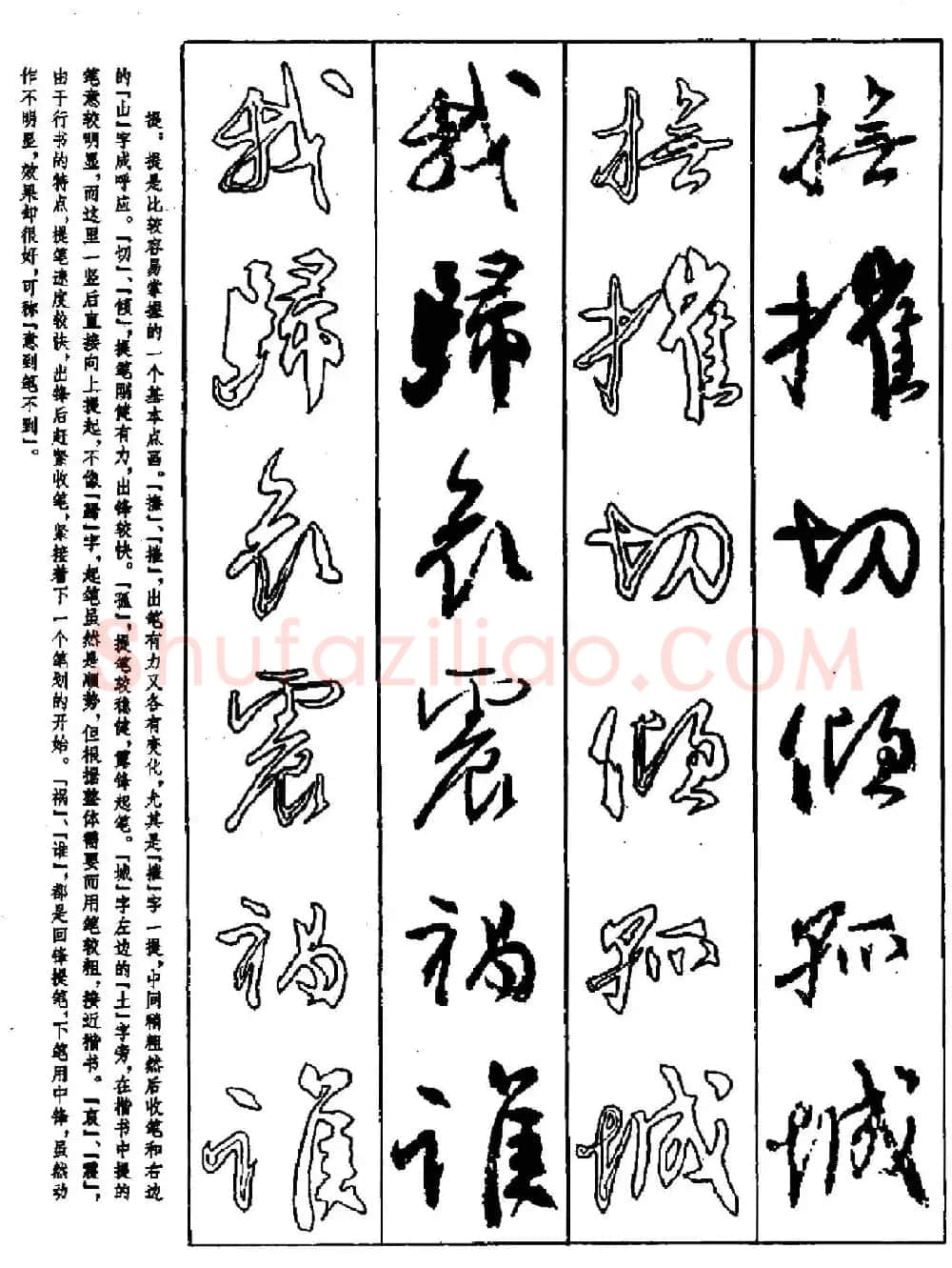 行书技法字帖《唐颜真卿祭侄文稿及其笔法》 | 毛笔行书字帖