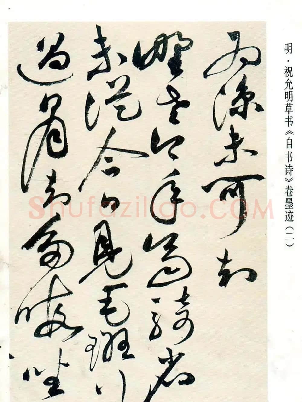 祝允明草书墨迹欣赏《自书诗卷》 | 名家书法作品赏析
