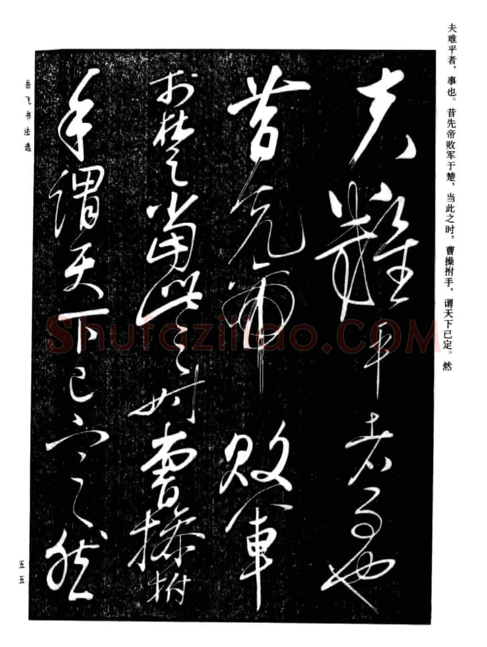 岳飞行草书法欣赏《后出师表》两种 | 书法作品鉴赏
