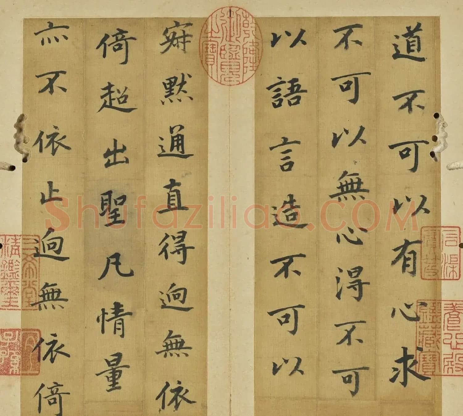 明代董其昌仿古六则册 | 软笔书法作品