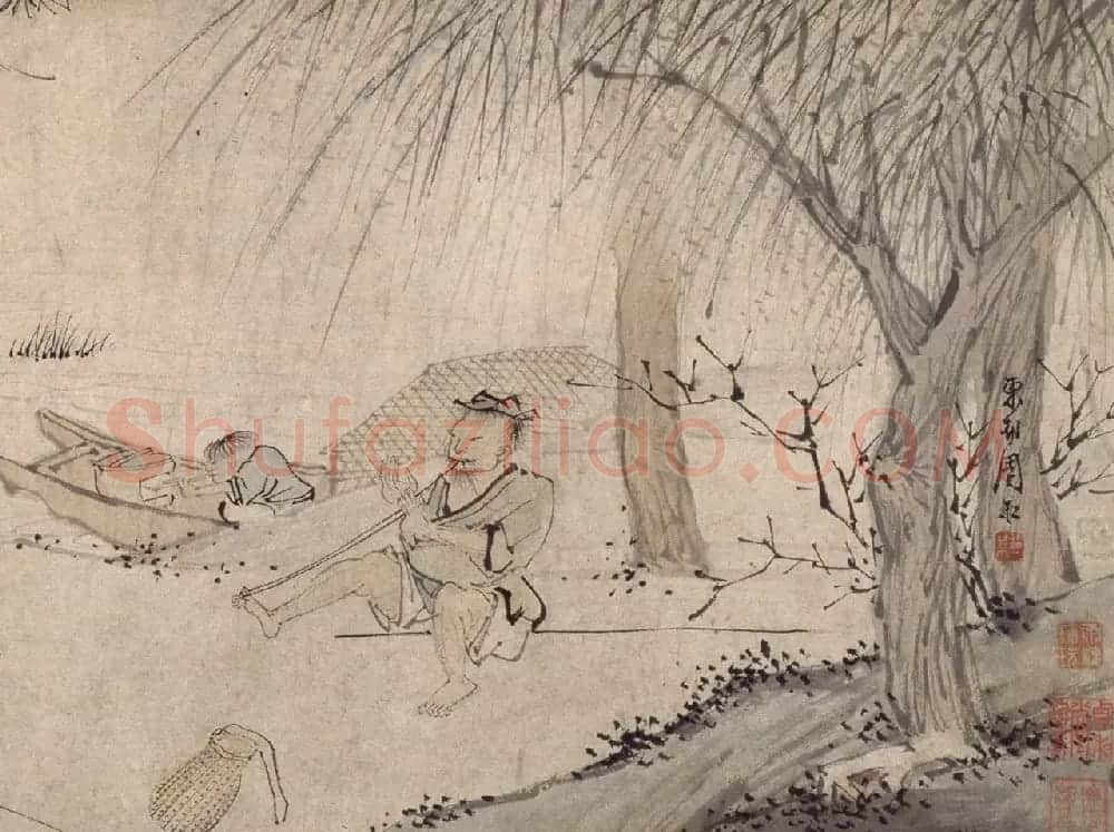 文彭隶书《江乡鱼乐》 草书《渔歌子》词 | 传世书法作品欣赏