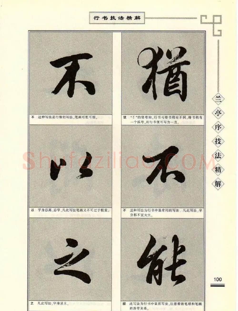 田英章行书字帖《兰亭序技法精解》 | 毛笔行书字帖