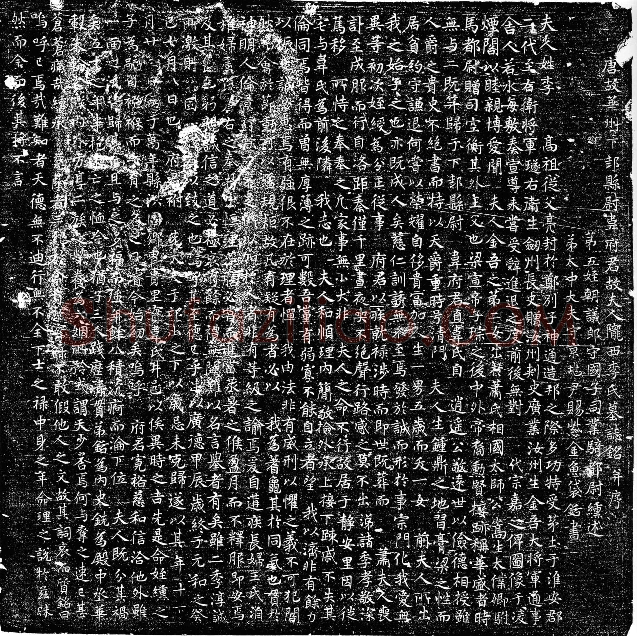 唐 韦府君夫人李氏 墓誌