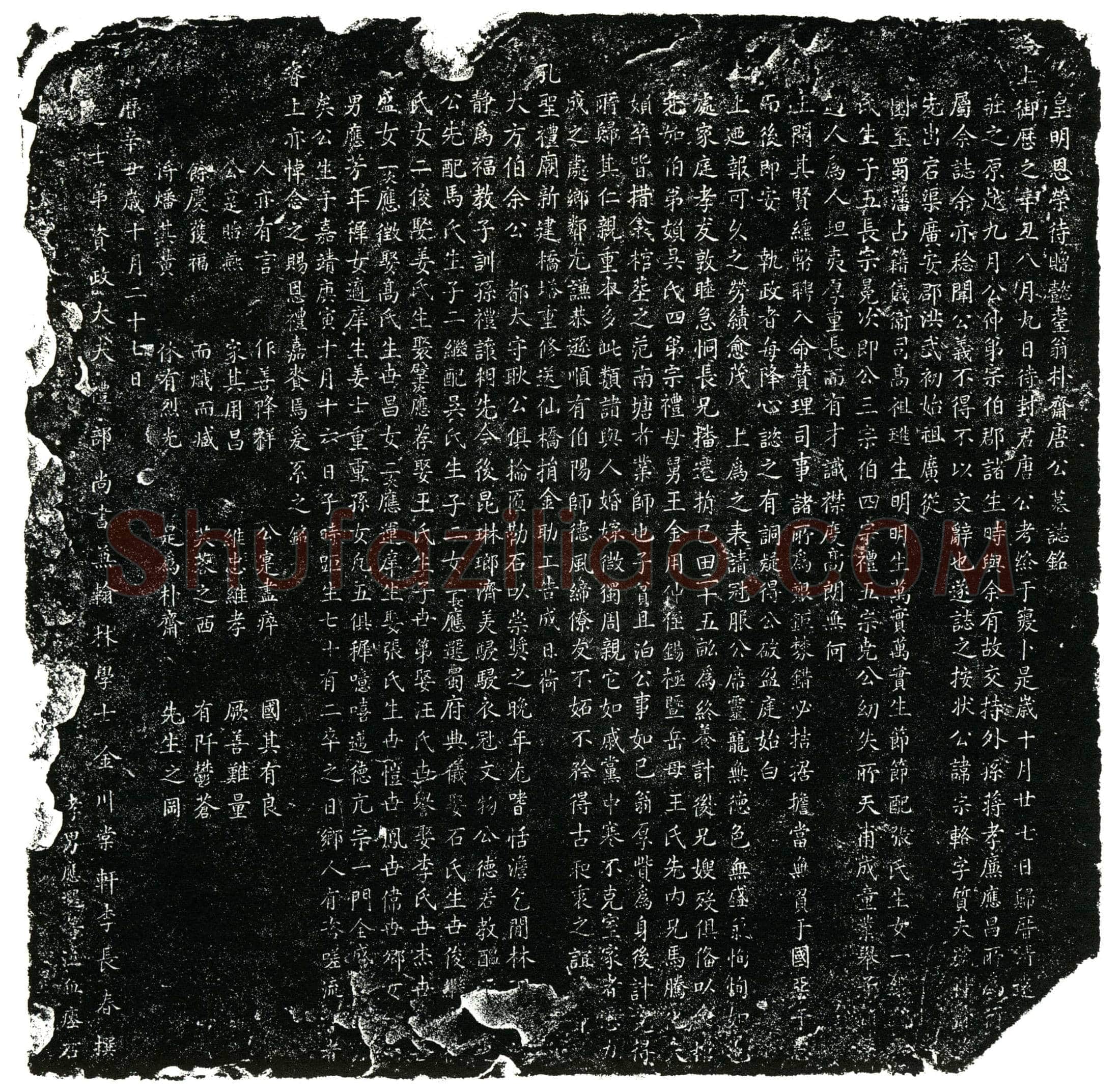 明 唐公 讳宗辂 字质夫 号朴斋 墓誌