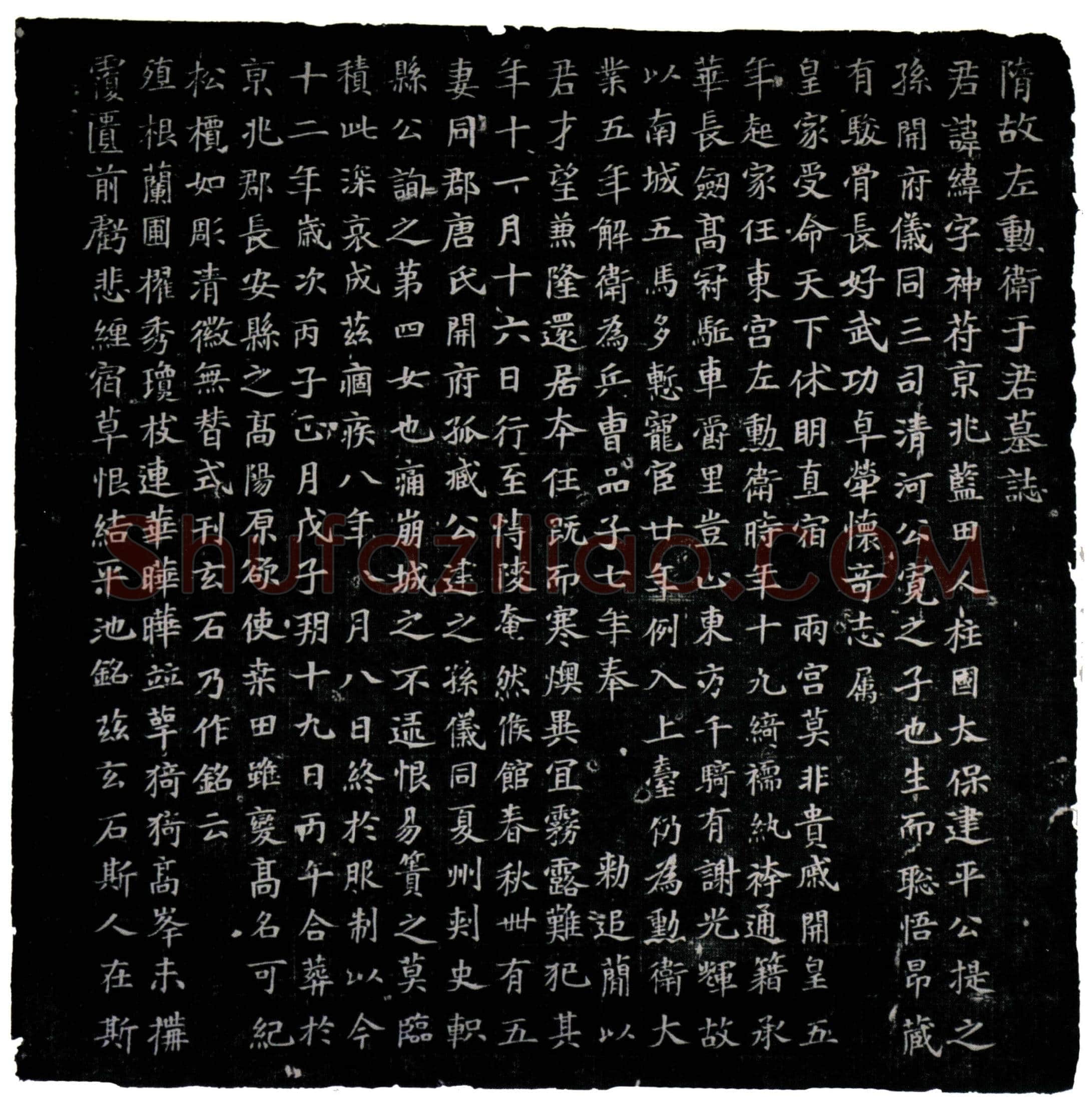 隋 于纬 墓誌