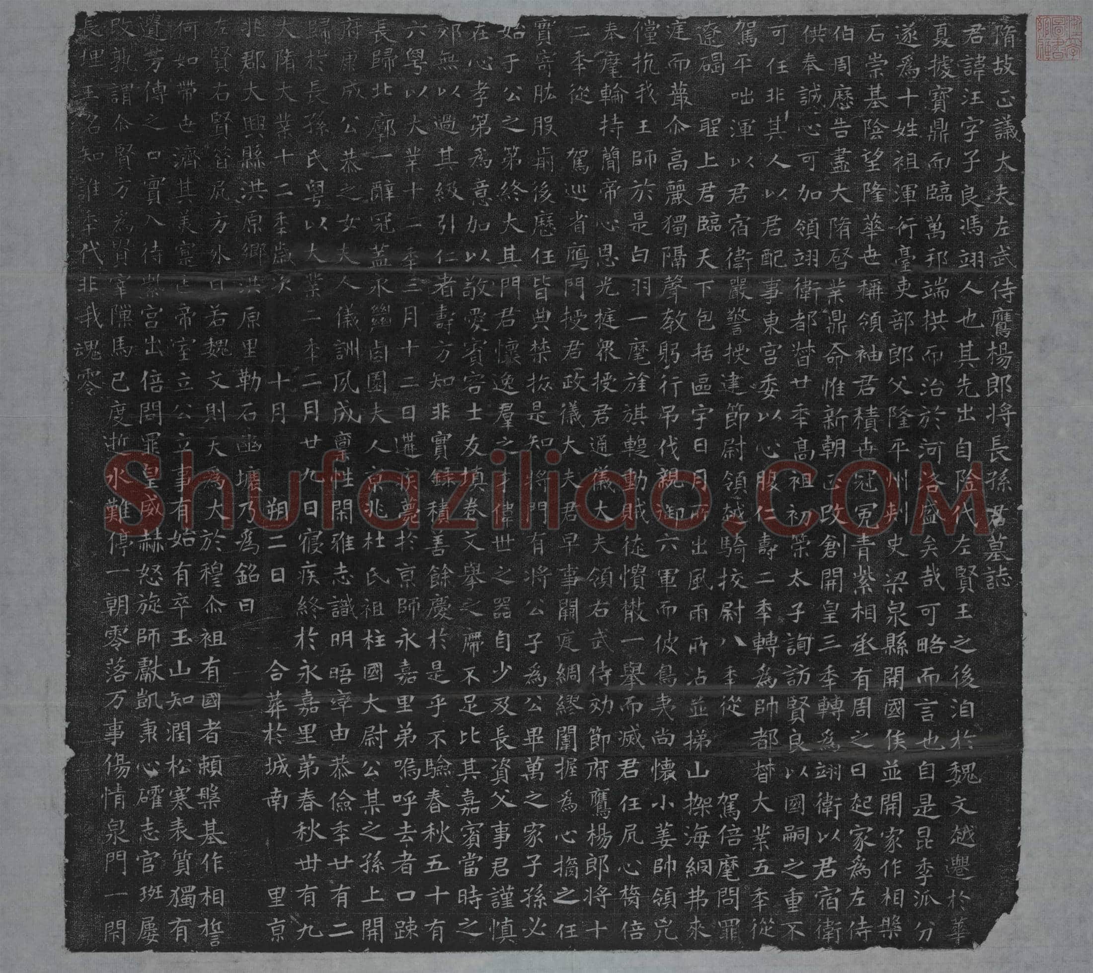 隋 长孙汪 墓誌