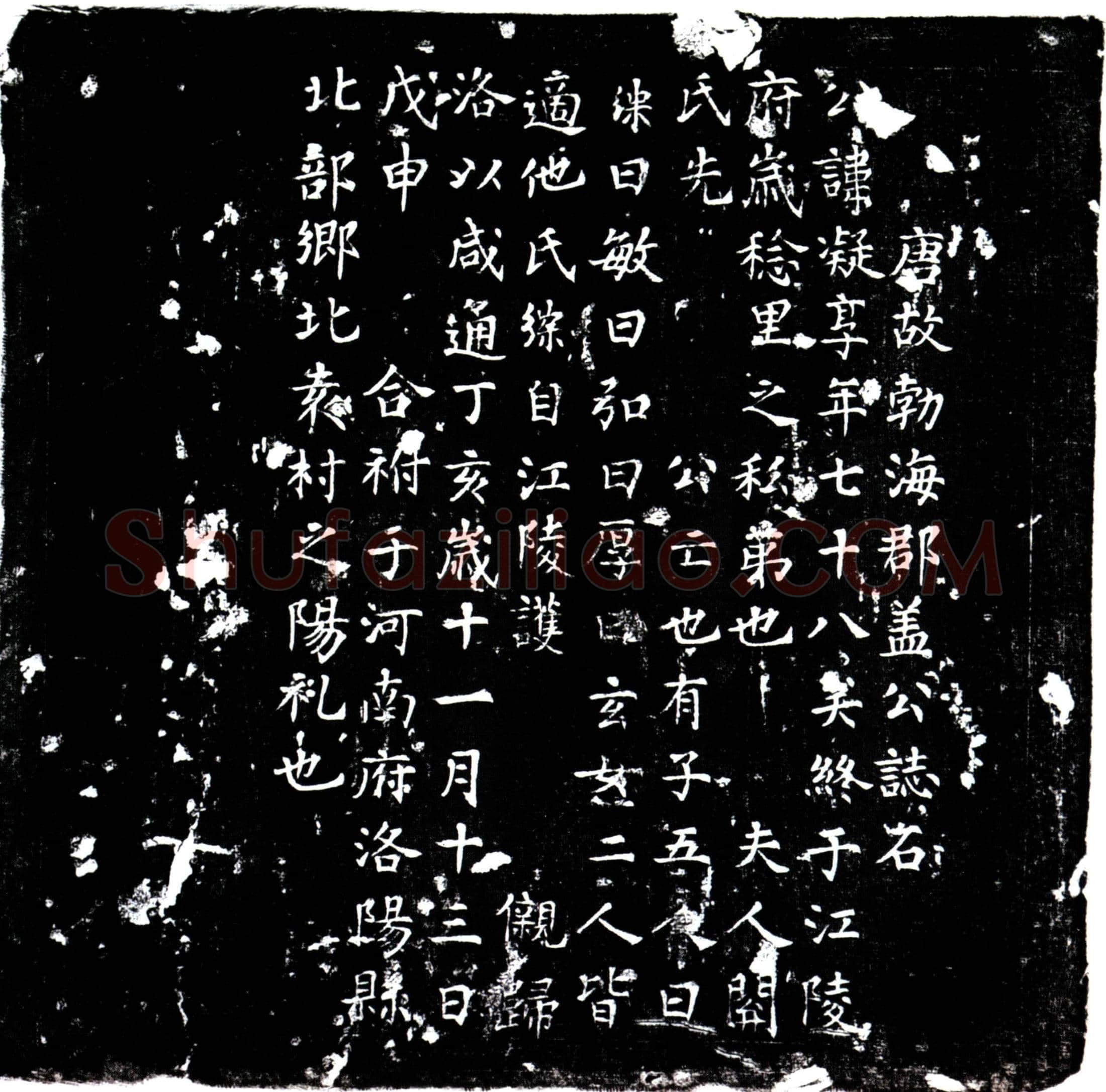 唐 盖凝 墓誌