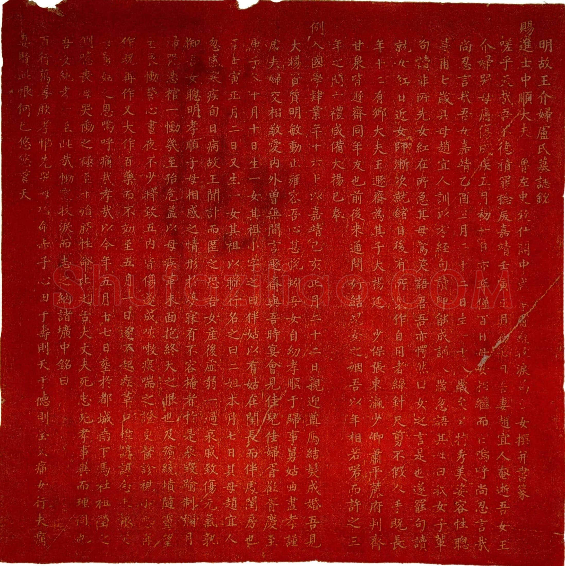 明 王介妇卢氏 墓誌