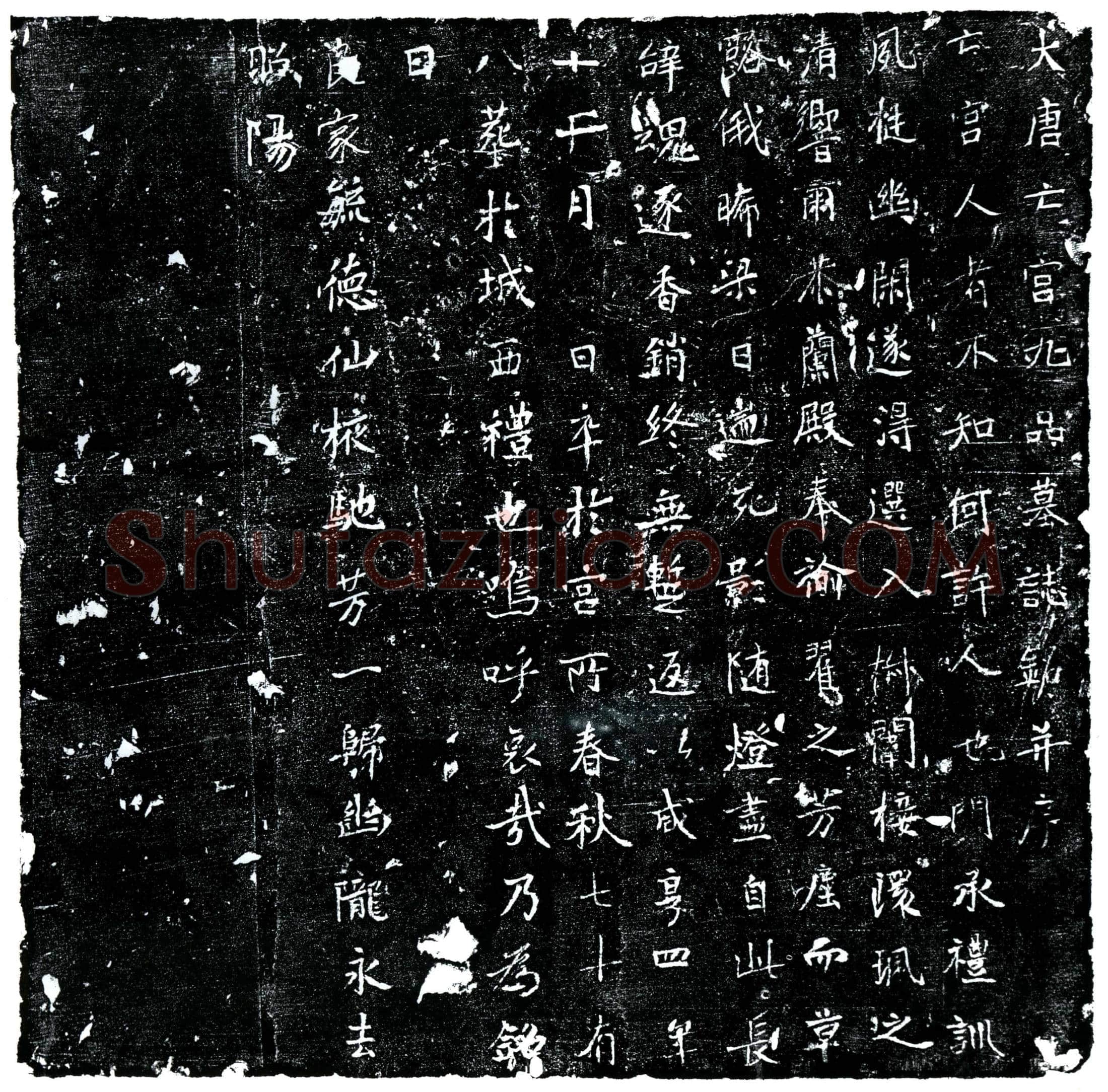 唐 宫人九品 墓誌