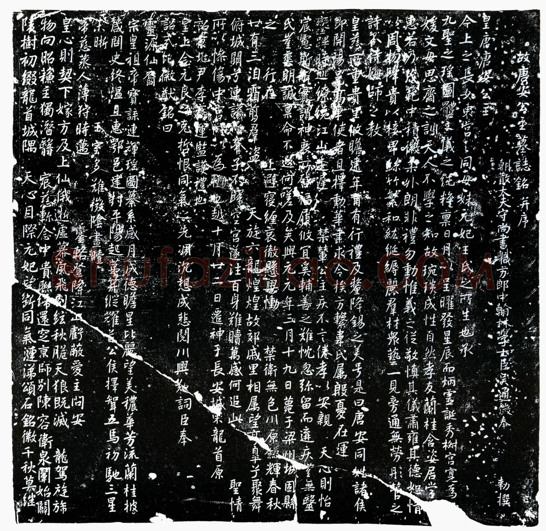 唐 唐安公主 墓誌