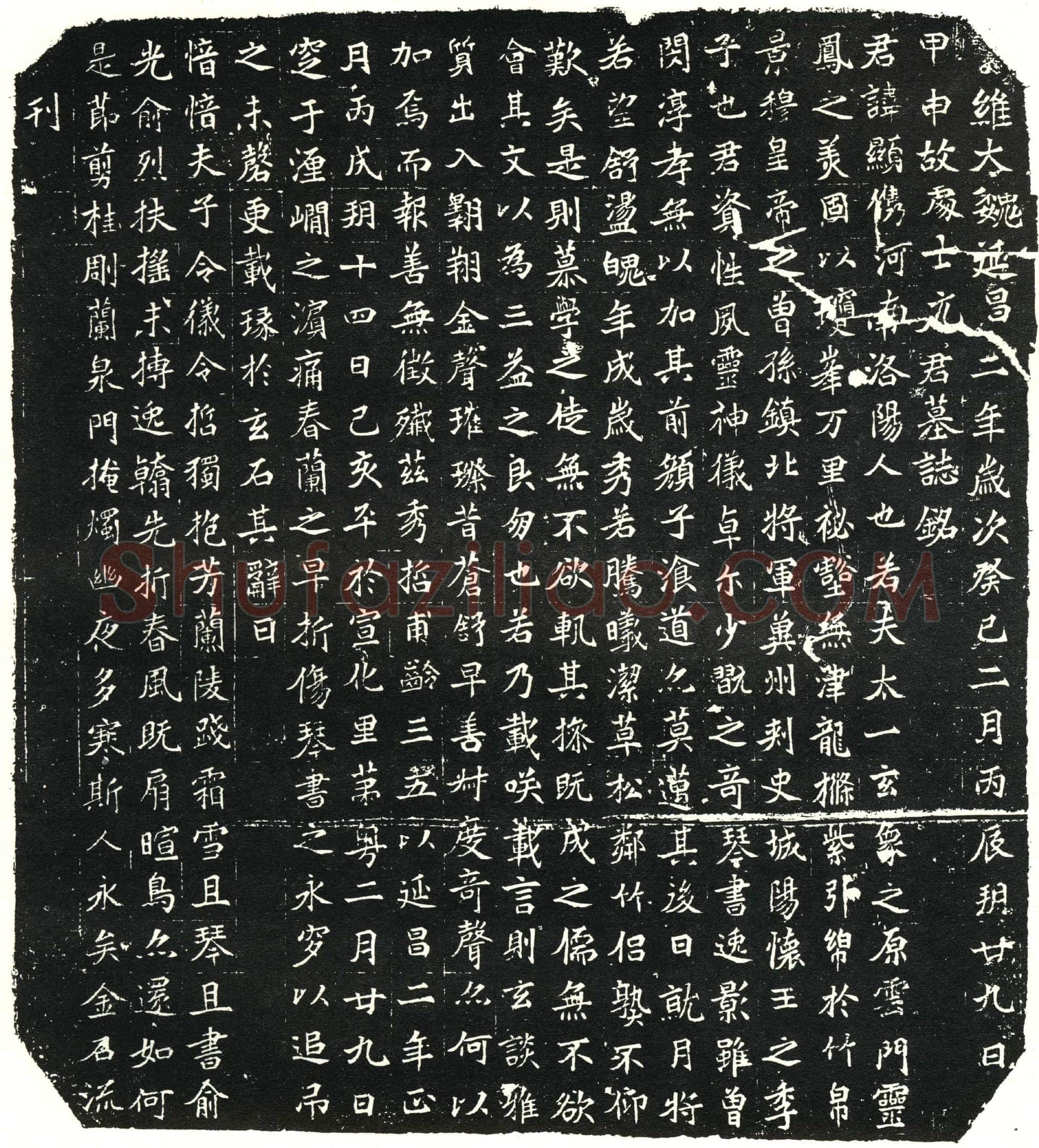 北朝元显儁墓誌(维大魏延昌二年岁次癸巳二月丙辰朔廿九日甲申故处士元君墓誌铭)