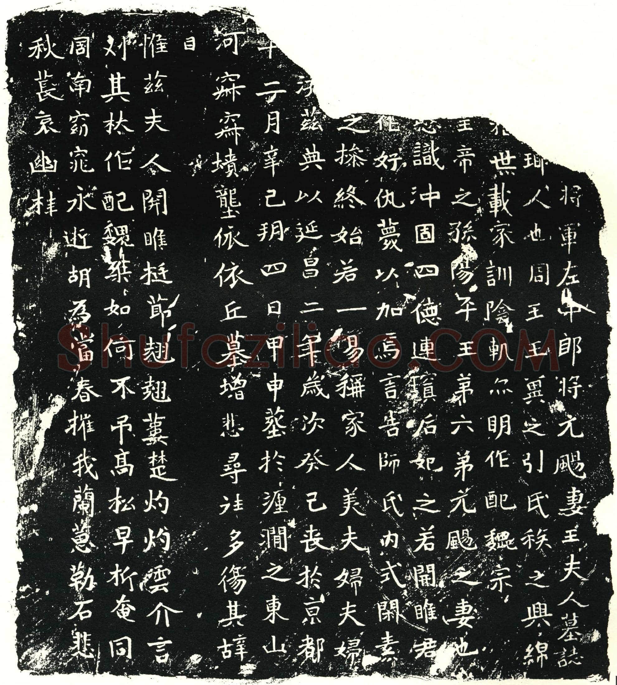 北朝元飏妻王氏墓誌(囗囗囗囗将军左中郎将元飏妻王夫人墓誌)
